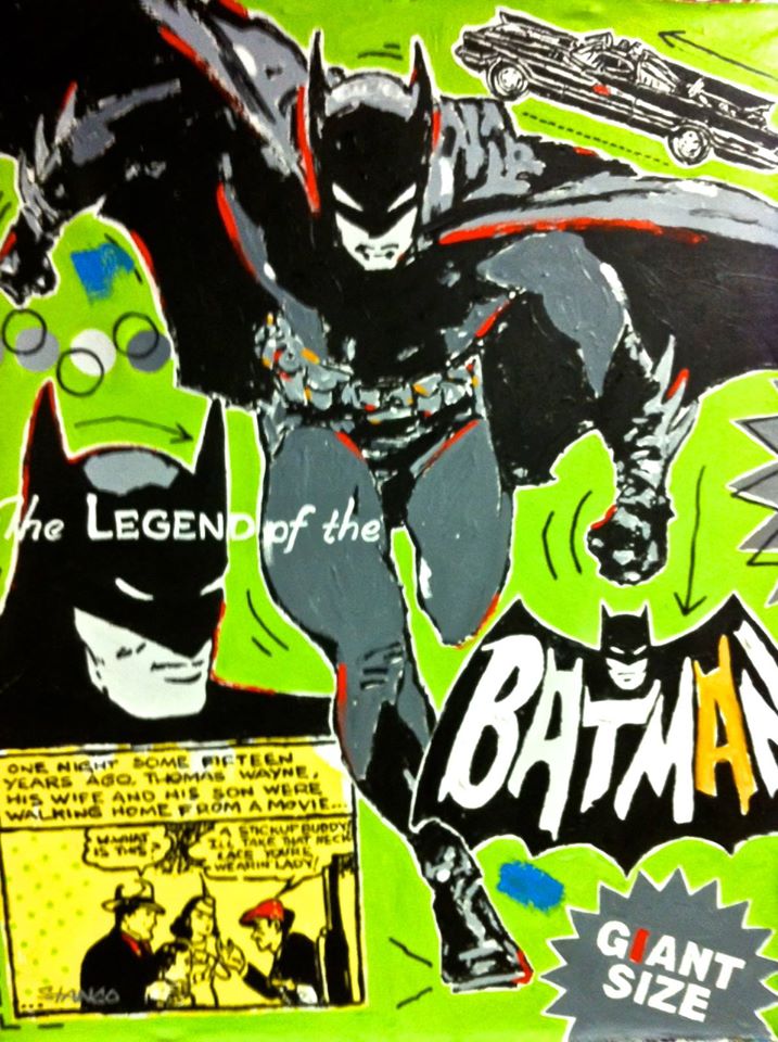 Stango Gallery: American Super Hero: Batman | Lime Green Batman the Legend | Gallery at Studio Burke, Washington, DC