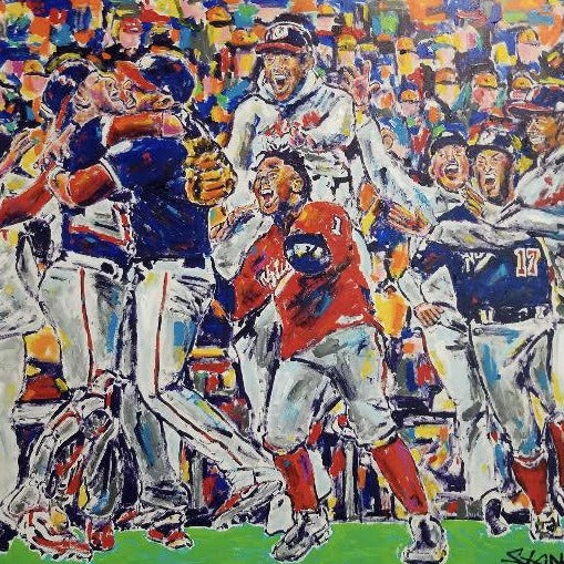 Painting by John Stango | Stango Gallery: American Baseball | Washington Nationals | USA Patriotic Artist | Washington, DC |