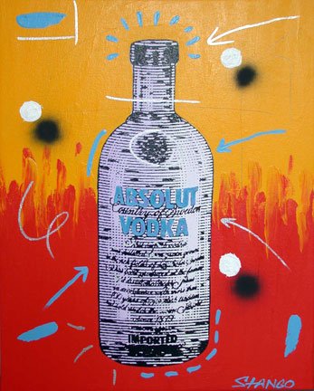 Stango Gallery: Absolut Vodka |Sky Blue and Olive Green Absolutely Absolut | Gallery at Studio Burke, Washington, DC