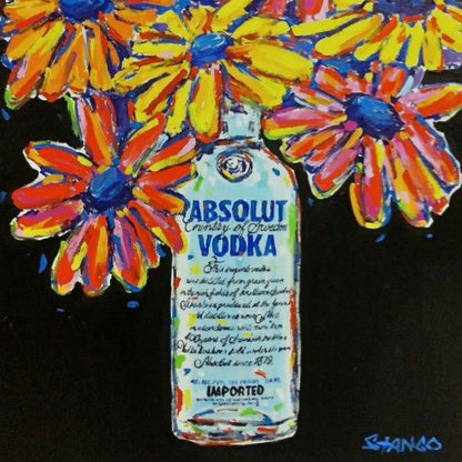 Stango Gallery: Absolut Vodka | Black Daisy Floral Absolutely Absolut | Gallery at Studio Burke, Washington, DC