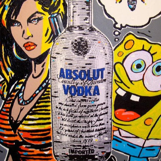 Stango Gallery: Absolut Vodka | Grey Sponge Bob Absolutely Absolut | Gallery at Studio Burke, Washington, DC