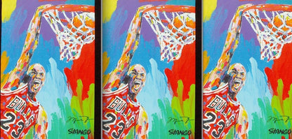 Painting by John Stango | Stango Gallery: American Basketball | Chicago Bulls Michael Jordan | USA Patriotic Artist | Washington, DC |