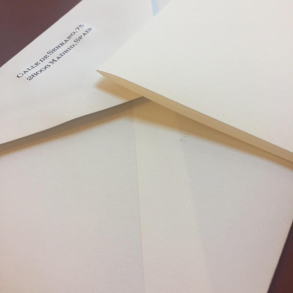 Bespoke Proof | Bahrain Embassy Stationery | Correspondence Sheet and Envelope | Gold Seal and Text in Two Locations - Text on Large Correspondence Sheets and Text on Envelope Set | Hand Engraved | Sterling and Burke Ltd-Custom Stationery-Sterling-and-Burke