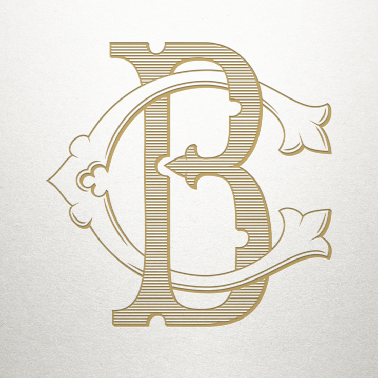 Bespoke Monogram Samples | Custom Victorian Monograms | Hand Engraved Stationery and Invitations | Elegant Monogram Examples-Stationery-Sterling-and-Burke