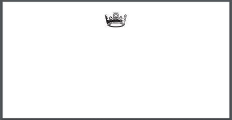 Pricing / Deposit | Bespoke Stationery | Monarch Size Correspondence Card | 3.75 by 7.25 | Pearl White and Ecru | Hand Engraved | 100% Cotton Paper by Sterling and Burke Ltd-Custom Stationery-Sterling-and-Burke