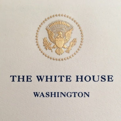 White House Stationery Samples | Hand Engraved | Foil Stamped | White House Visitors Guide Cover