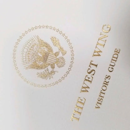 White House Stationery Samples | Hand Engraved | Foil Stamped | White House Visitors Guide Cover