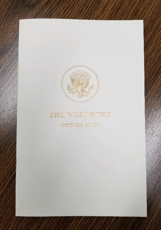 White House Stationery Samples | Hand Engraved | Foil Stamped | White House Visitors Guide Cover