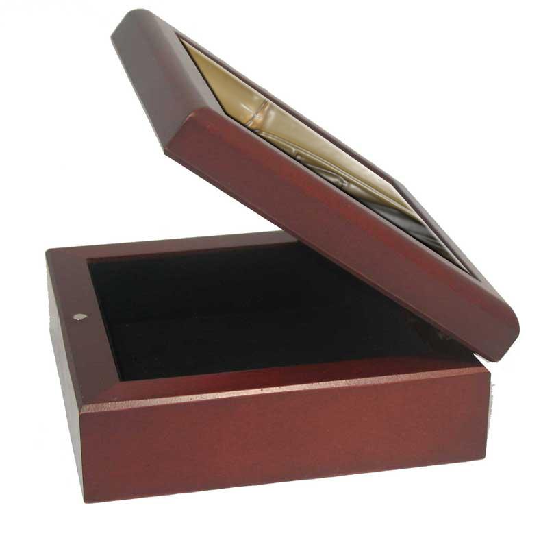 Desk Box | Stationery Box | Rosewood | Custom Made | 7 by 7 inches-Desk Accessory-Sterling-and-Burke
