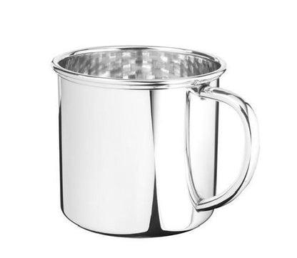 Sterling Silver Baby Cup | 925 Sterling Silver | Classic Baby Cup | Tube Handle | Engraved | Made in USA-Baby-Sterling-and-Burke
