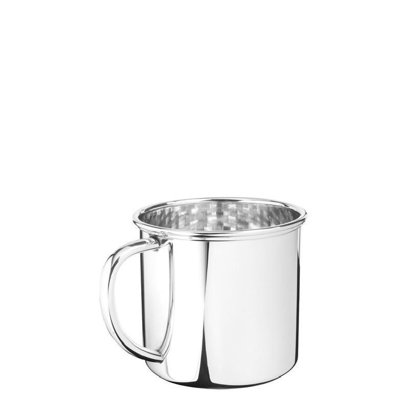 Sterling Silver Baby Cup | 925 Sterling Silver | Classic Baby Cup | Tube Handle | Engraved | Made in USA-Baby-Sterling-and-Burke
