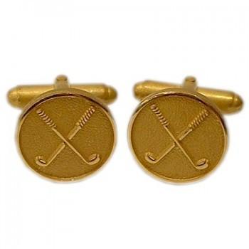 Golf Clubs Gilt T-Bar Cufflinks-Cufflinks-Sterling-and-Burke