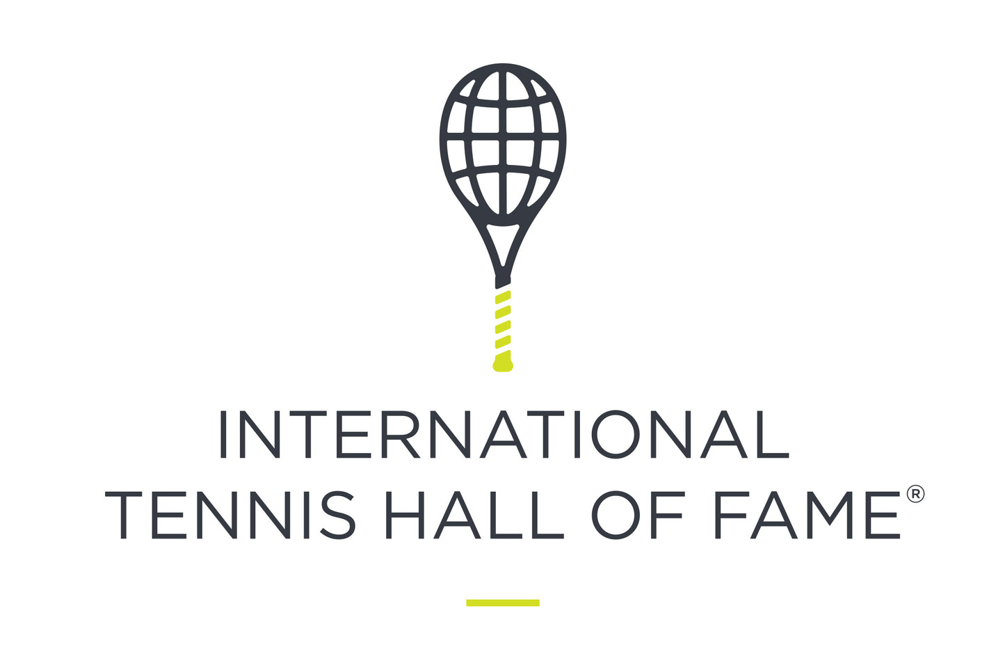 International Tennis Hall of Fame | Gavel and Block in Rosewood Box | Engraved Band on Gavel and Plate on Box |