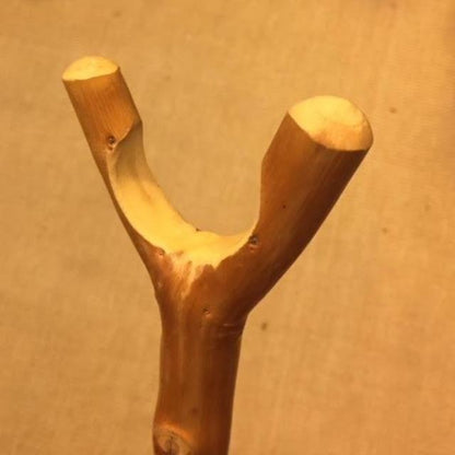 Thumb Stick | Polished Chestnut | Hand Made in Scotland | Hiking Stick-Walking Stick-Sterling-and-Burke