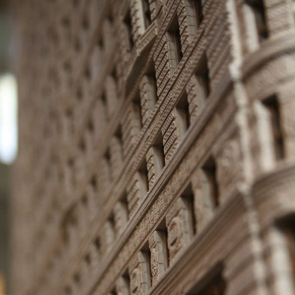 NYC Flat Iron Building Sculpture | Custom Flat Iron Building Plaster Model | Made in England | Timothy Richards