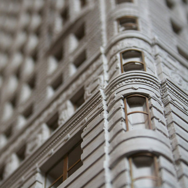 NYC Flat Iron Building Sculpture | Custom Flat Iron Building Plaster Model | Made in England | Timothy Richards