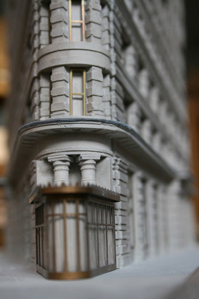 NYC Flat Iron Building Sculpture | Custom Flat Iron Building Plaster Model | Made in England | Timothy Richards