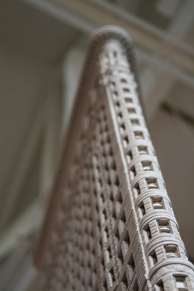 NYC Flat Iron Building Sculpture | Custom Flat Iron Building Plaster Model | Made in England | Timothy Richards