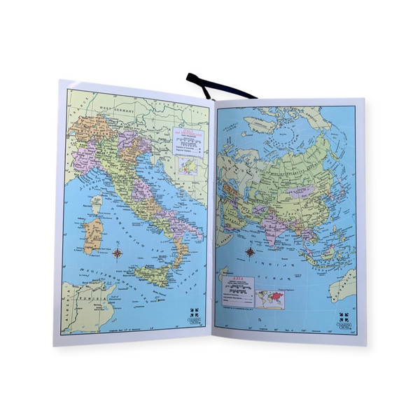 Travel Log | Travel Journal | 6 by 4 Inches | Crossgrain Leather Travel Log with Gold Pencil | Padded Cover