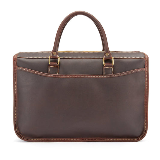 Tusting Marston Small Leather Briefcase-Business Bags-Sterling-and-Burke