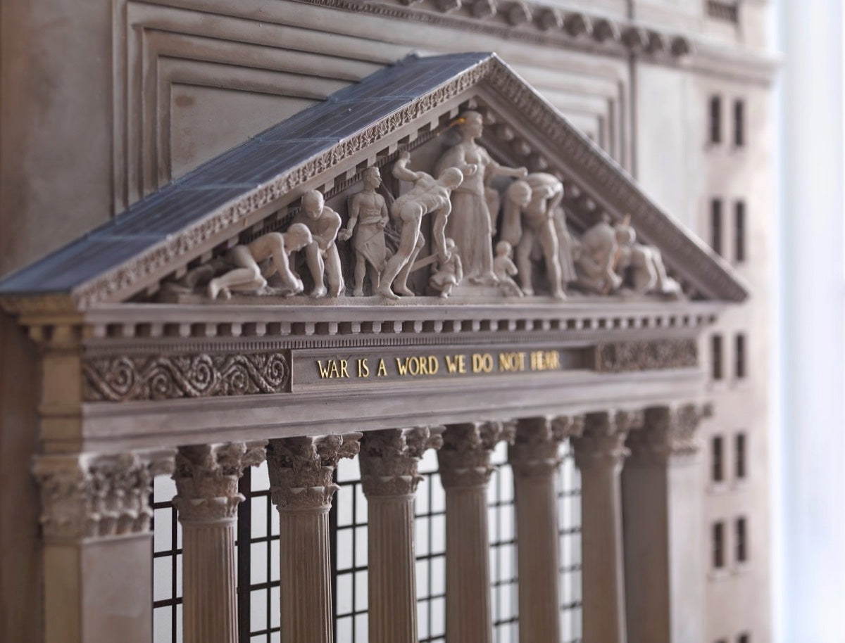 NYC New York Stock Exchange Architectural Sculpture | Extra Large Custom NYSE Statue | Building Model | Made in England