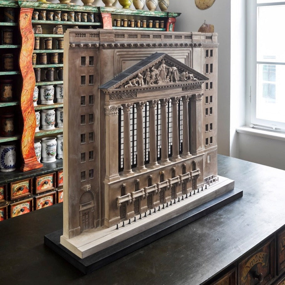 NYC New York Stock Exchange Architectural Sculpture | Extra Large Custom NYSE Statue | Building Model | Made in England