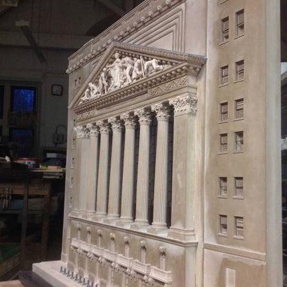 NYC New York Stock Exchange Architectural Sculpture | Extra Large Custom NYSE Statue | Building Model | Made in England