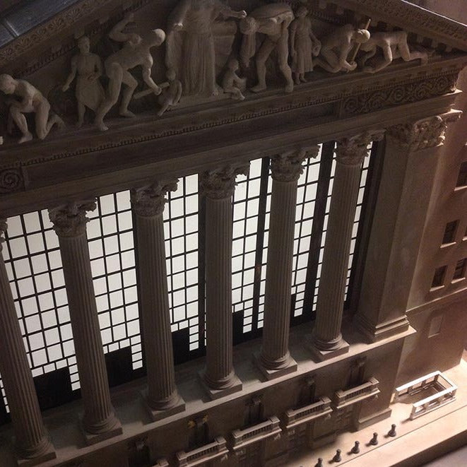 NYC New York Stock Exchange Architectural Sculpture | Extra Large Custom NYSE Statue | Building Model | Made in England