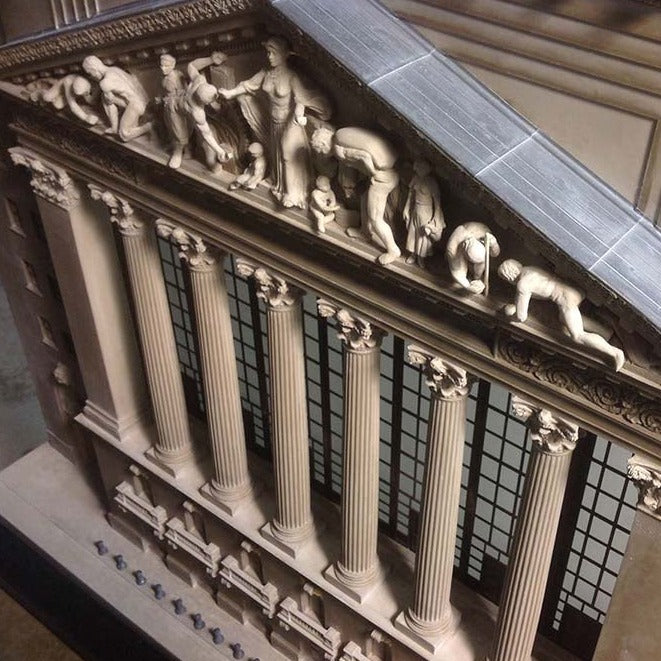 NYC New York Stock Exchange Architectural Sculpture | Extra Large Custom NYSE Statue | Building Model | Made in England