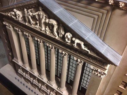 NYC New York Stock Exchange Architectural Sculpture | Extra Large Custom NYSE Statue | Building Model | Made in England