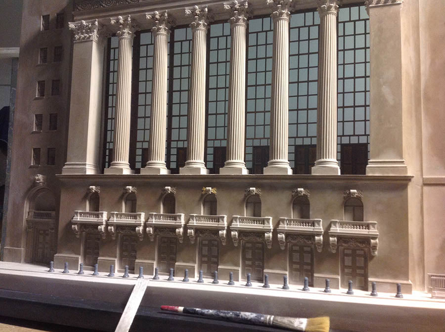 NYC New York Stock Exchange Architectural Sculpture | Extra Large Custom NYSE Statue | Building Model | Made in England