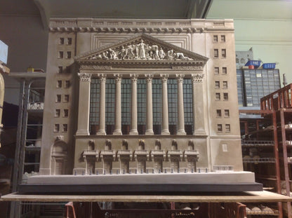 NYC New York Stock Exchange Architectural Sculpture | Extra Large Custom NYSE Statue | Building Model | Made in England