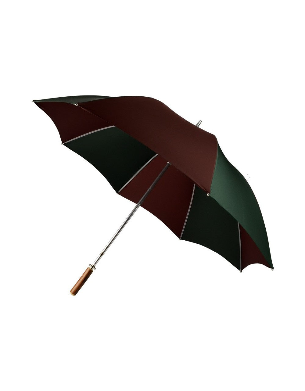 Classic Golf Umbrella | Polished Chestnut Straight Handle | Tartan Plaid Canopy | England's Finest Umbrella | The Fox Umbrella
