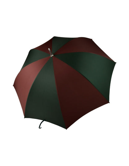 Classic Golf Umbrella | Polished Chestnut Straight Handle | Tartan Plaid Canopy | England's Finest Umbrella | The Fox Umbrella