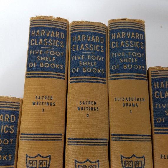 Vintage Books | Harvard University | Harvard Classics Five-Foot Shelf of Books | Full Set of 51 | Sterling and Burke Ltd | Vintage 1950-Antique Artifact-Sterling-and-Burke