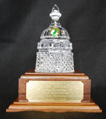 Waterford Crystal Capitol Dome Paperweight | Capitol Dome Award on Base | Waterford Crystal