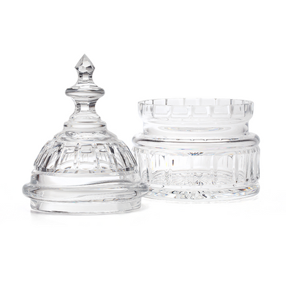 Food Council Committee 2023 | Waterford Crystal Capitol Dome Biscuit Jar | Walnut Base with Color Logo and Text on Brass Plate