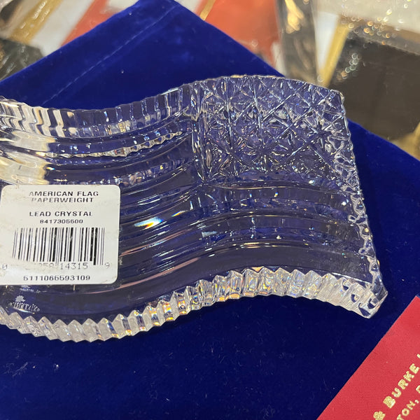 Allison Transmission | Crystal US Flag Paperweight | Luxury Packaging | Waterford