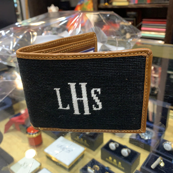 " Engraving / Stamping on Leather | Special Smathers Needlepoint Wallet Wedding Project