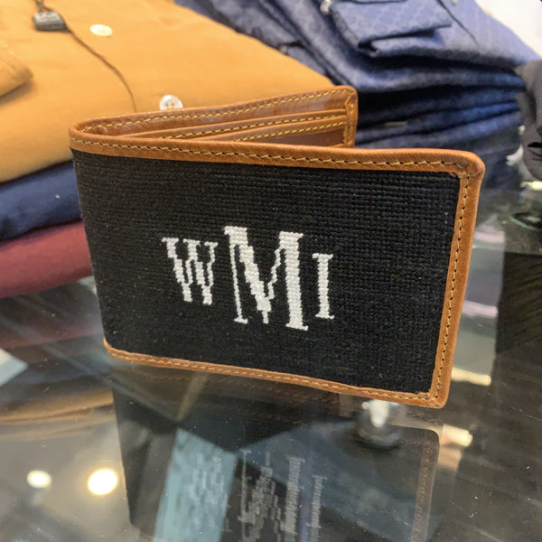 " Engraving / Stamping on Leather | Special Smathers Needlepoint Wallet Wedding Project