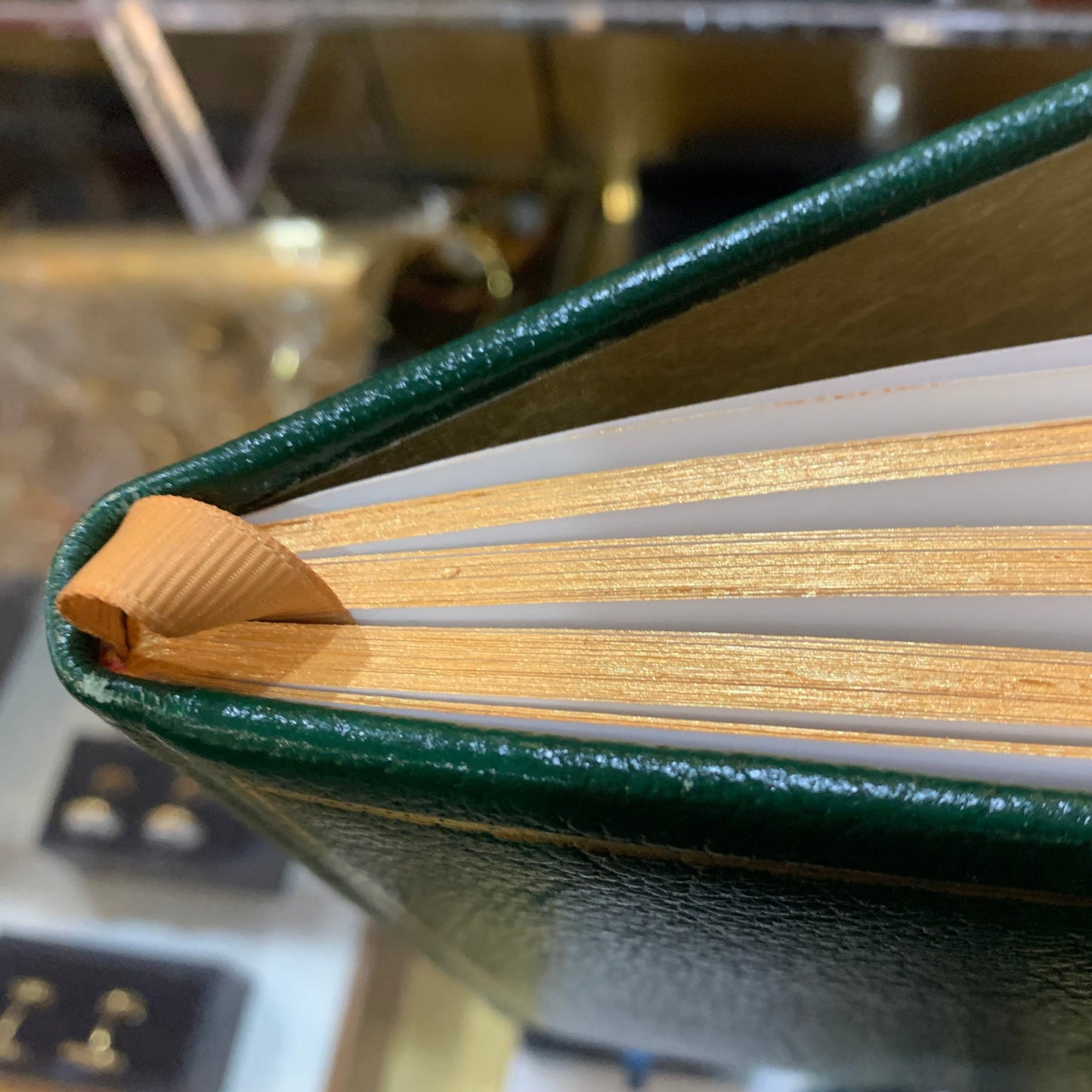 White House Fellows | Bespoke Guest Book | 2022-2023 White House Fellows Speakers Book | Hunter Green Leather | 7 by 9 Inches | Blank Pages | GR79CAB