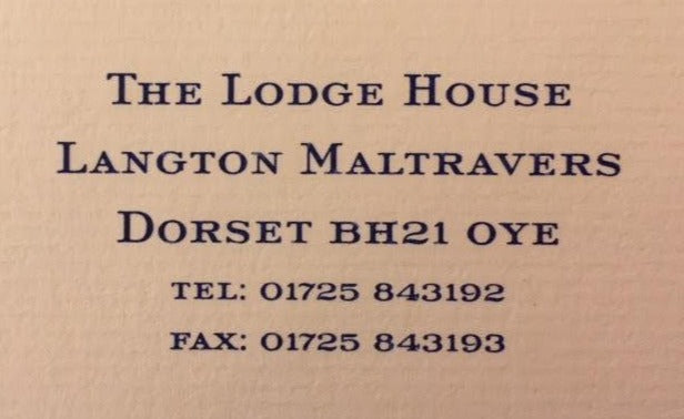 The Wren Press | Hand Engraved Stationery and Invitations | Favourite Typeface Example | The Lodge House-Stationery-Sterling-and-Burke