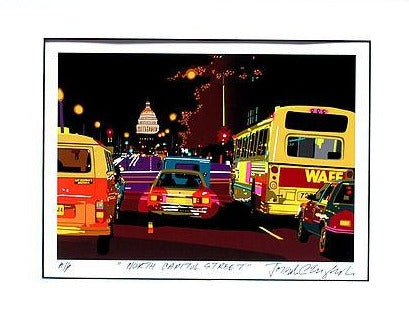 Framed North Capitol Street Giclee by Joseph Craig English | 16 by 20 Inches-Giclee Print-Sterling-and-Burke