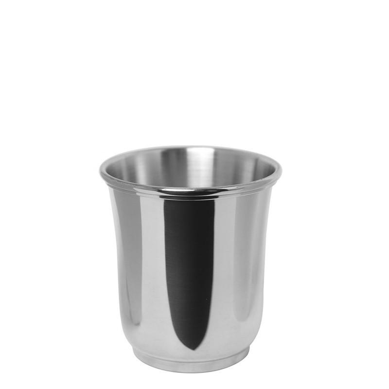 Julep Cup 1A | 3.5" Tall | 9 oz. | Small Alabama Julep Cup | Solid Pewter | Made in USA | Sterling and Burke-Julep Cup-Sterling-and-Burke