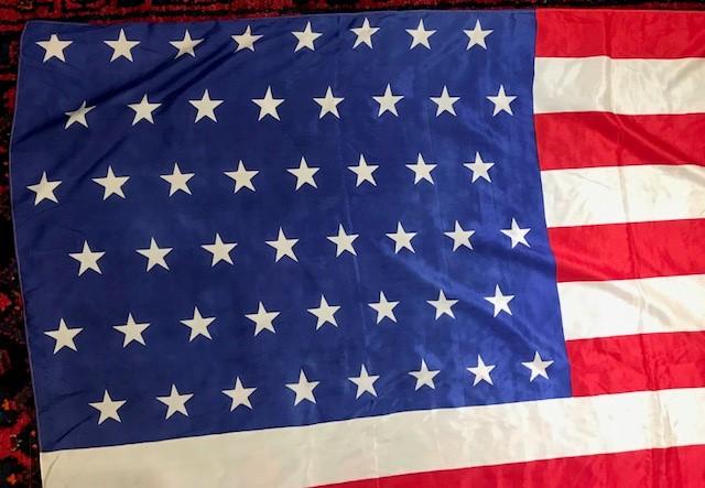 48 Star American Flag | Silk | 36" x 59"-Flag-Sterling-and-Burke