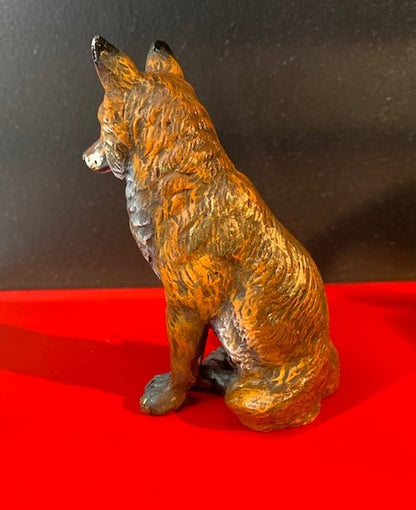 Antique Fox Sitting | Large | Viennese Bronze