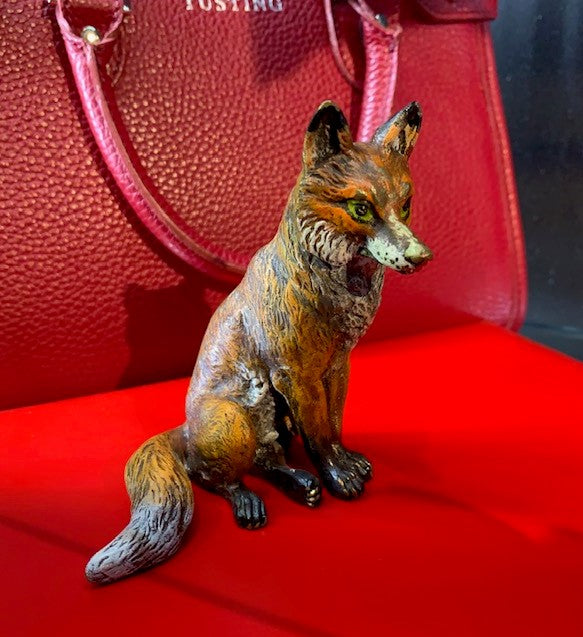 Antique Fox Sitting | Large | Viennese Bronze