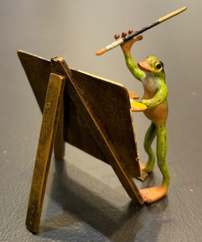 Frog at Easel | Viennese Bronze