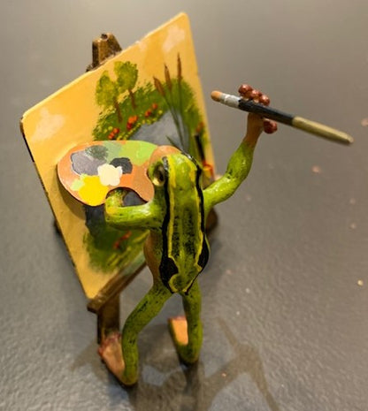 Frog at Easel | Viennese Bronze