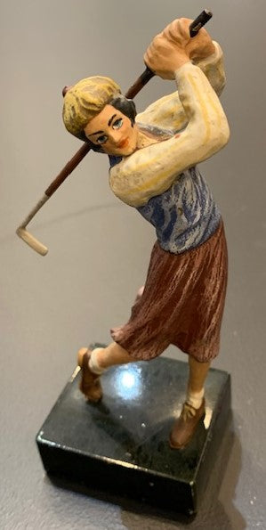 Antique Lady Golfer | Viennese Bronze